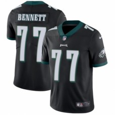 Men's Nike Philadelphia Eagles #77 Michael Bennett Black Alternate Vapor Untouchable Limited Player NFL Jersey