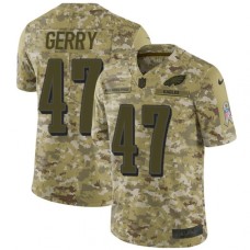 Men's Nike Philadelphia Eagles #47 Nate Gerry Limited Camo 2018 Salute to Service NFL Jersey