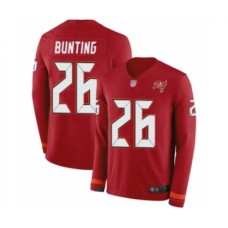 Men's Tampa Bay Buccaneers #26 Sean Bunting Limited Red Therma Long Sleeve Football Jersey