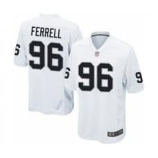 Men's Oakland Raiders #96 Clelin Ferrell Game White Football Jersey