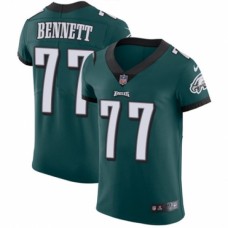 Men's Nike Philadelphia Eagles #77 Michael Bennett Midnight Green Team Color Vapor Untouchable Elite Player NFL Jersey