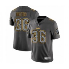 Men's Pittsburgh Steelers #36 Jerome Bettis Limited Gray Static Fashion Football Stitched Jersey