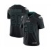 Men's Philadelphia Eagles #20 Brian Dawkins Limited Lights Out Black Rush Football Stitched Jersey