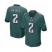 Philadelphia Eagles #2 Jalen Hurts Game Midnight Green Team Color Football Stitched Jersey