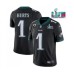 Men's Philadelphia Eagles #1 Jalen Hurts Black Super Bowl LVII And 2-star C Vapor Untouchable Limited Stitched Jersey