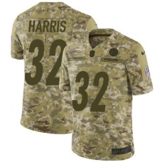 Men's Nike Pittsburgh Steelers #32 Franco Harris Limited Camo 2018 Salute to Service NFL Jersey