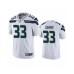 Men's Jamal Adams #33 Seattle Seahawks White Vapor Limited Stitched Jersey