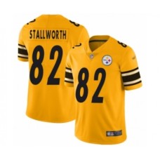 Men's Pittsburgh Steelers #82 John Stallworth Limited Gold Inverted Legend Football Jersey