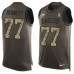 Men's Nike Philadelphia Eagles #77 Michael Bennett Limited Green Salute to Service Tank Top NFL Jersey