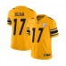 Men's Pittsburgh Steelers #17 Joe Gilliam Limited Gold Inverted Legend Football Jersey