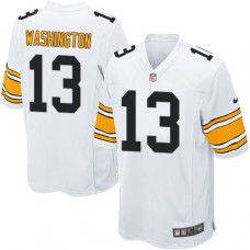 Men's Nike Pittsburgh Steelers #13 James Washington Game White NFL Jersey