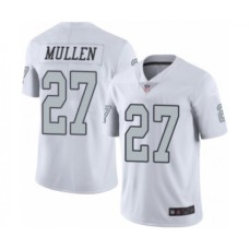 Men's Oakland Raiders #27 Trayvon Mullen Limited White Rush Vapor Untouchable Football Jersey