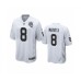 Men's Oakland Raiders #8 Marcus Mariota White 2020 Inaugural Season Game Stitched Jersey