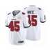 Men's Tampa Bay Buccaneers #45 Devin White White 2021 Super Bowl LV Stitched Jersey