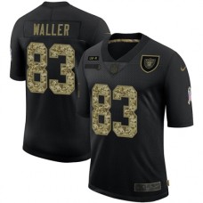 Men's Oakland Raiders #83 Darren Waller Camo 2020 Salute To Service Limited Stitched Jersey