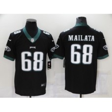 Men's Philadelphia Eagles #68 Jordan Mailata Nike Midnight Black Limited Stitched Jersey