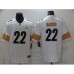 Men's Pittsburgh Steelers #22 Najee Harris Nike White 2021 Draft First Round Pick Limited Stitched Jersey