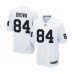 Men's Oakland Raiders #84 Antonio Brown Game White Football Jersey