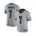 Men's Philadelphia Eagles #7 Ron Jaworski Limited Silver Inverted Legend Football Jersey