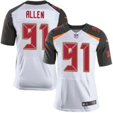 Men's Nike Tampa Bay Buccaneers #91 Beau Allen Elite White NFL Jersey