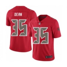 Men's Tampa Bay Buccaneers #35 Jamel Dean Limited Red Rush Vapor Untouchable Football Jersey