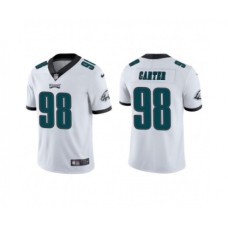 Men's Nike Philadelphia Eagles #98 Jalen Carter White Vapor Untouchable Limited Stitched Jersey