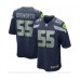 Nike Seattle Seahawks #55 Brian Bosworth Steel Blue Team Color Men's Stitched NFL Vapor Untouchable Limited Jersey