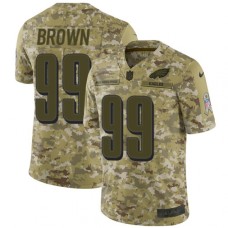 Men's Nike Philadelphia Eagles #99 Jerome Brown Limited Camo 2018 Salute to Service NFL Jersey