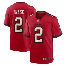 Men's Tampa Bay Buccaneers #2 Kyle Trask Nike Red 2021 NFL Draft Pick Player Game Stitched Jersey