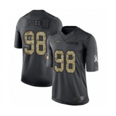 Men's Seattle Seahawks #98 Rasheem Green Limited Black 2016 Salute to Service Football Stitched Jersey