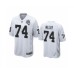 Men's Oakland Raiders #74 Kolton Miller White 2020 Inaugural Season Game Stitched Jersey