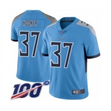 Men's Tennessee Titans #37 Amani Hooker Light Blue Alternate Vapor Untouchable Limited Player 100th Season Football Jersey