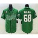 Men's Nike Philadelphia Eagles #68 Jordan Mailata Green C Cool Base Stitched Baseball Jersey