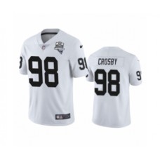 Men's Oakland Raiders #98 Maxx Crosby White 2020 Inaugural Season Vapor Limited Stitched Jersey