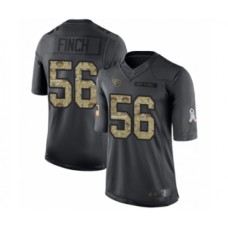 Men's Tennessee Titans #56 Sharif Finch Limited Black 2016 Salute to Service Football Jersey