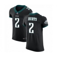 Philadelphia Eagles #2 Jalen Hurts Black Vapor Untouchable Elite Player Football Stitched Jersey