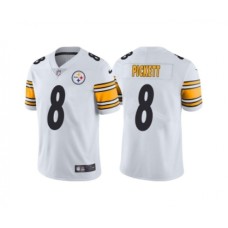 Men's Pittsburgh Steelers #8 Kenny Pickett 2022 White Vapor Untouchable Limited Stitched Jersey