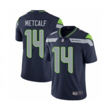 Men's Seattle Seahawks #14 D.K. Metcalf Navy Blue Team Color Vapor Untouchable Limited Player Football Jersey