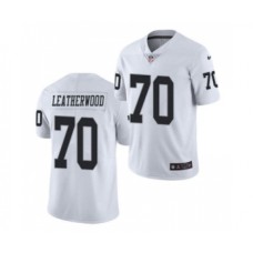 Men's Oakland Raiders #70 Alex Leatherwood 2021 Football Draft White Vapor Untouchable Limited Stitched Jersey