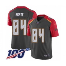 Men's Tampa Bay Buccaneers #84 Cameron Brate Limited Gray Inverted Legend 100th Season Football Jersey