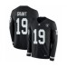 Men's Oakland Raiders #19 Ryan Grant Limited Black Therma Long Sleeve Football Jersey