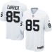 Men's Nike Oakland Raiders #85 Derek Carrier Game White NFL Jersey