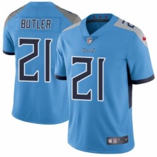 Men's Nike Tennessee Titans #21 Malcolm Butler Light Blue Alternate Vapor Untouchable Limited Player NFL Jersey