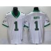 Men's Nike Philadelphia Eagles #1 Jalen Hurts White 2023 F.U.S.E. Vapor Limited Throwback Stitched Football Jersey