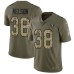 Men's Nike Oakland Raiders #38 Nick Nelson Limited Olive Camo 2017 Salute to Service NFL Jersey