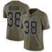 Men's Nike Oakland Raiders #38 Nick Nelson Limited Olive 2017 Salute to Service NFL Jersey