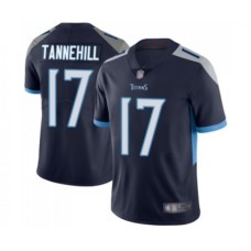 Men's Tennessee Titans #17 Ryan Tannehill Navy Blue Team Color Vapor Untouchable Limited Player Football Jersey