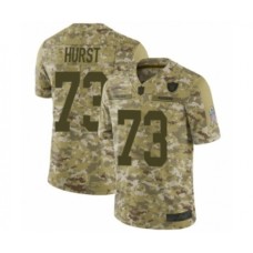 Men's Oakland Raiders #73 Maurice Hurst Limited Camo Rush Realtree Football Jersey