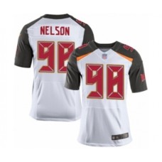 Men's Tampa Bay Buccaneers #98 Anthony Nelson Elite White Football Jersey