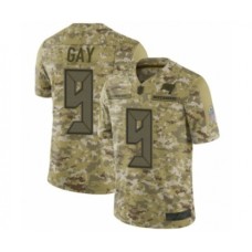 Men's Tampa Bay Buccaneers #9 Matt Gay Limited Camo 2018 Salute to Service Football Jersey